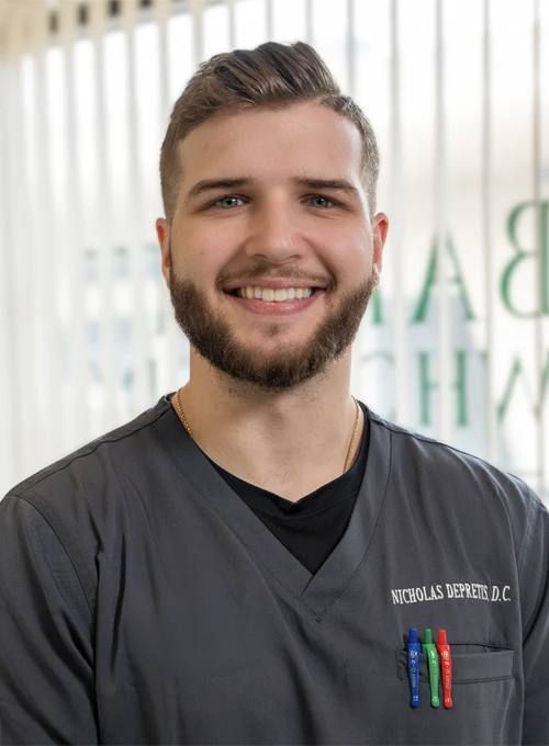 Dr. Nicholas Depretis, a chiropractor at Depretis Chiropractic & Total Wellness.